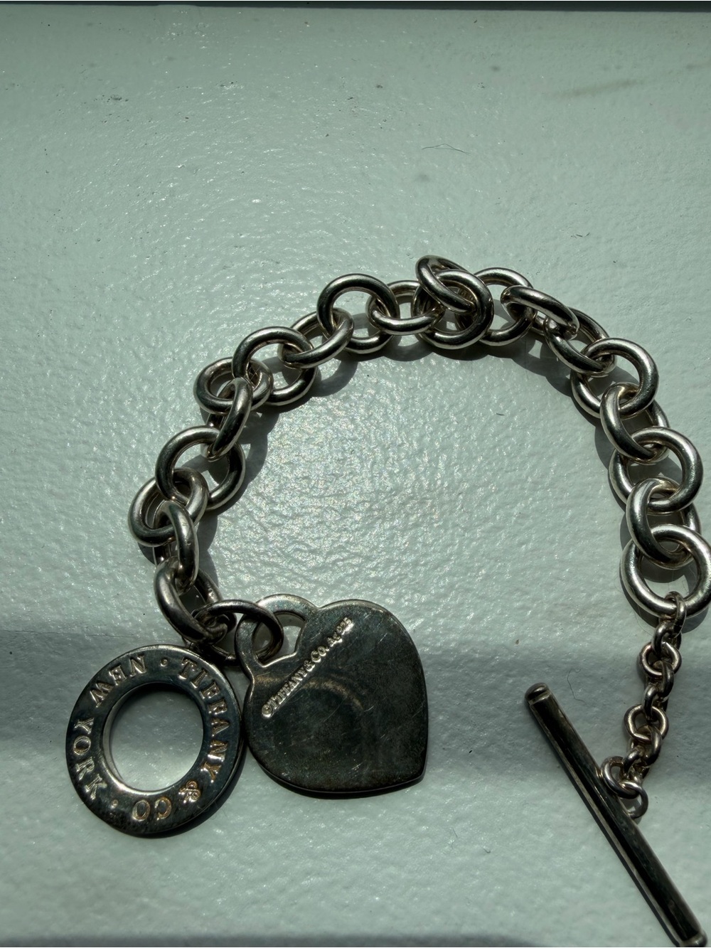 Tiffany & Co. Silver Toggle Heart Bracelet only - Picture 5 of 5